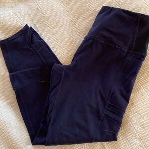 Oiselle navy blue 3/4 running tights - size 6